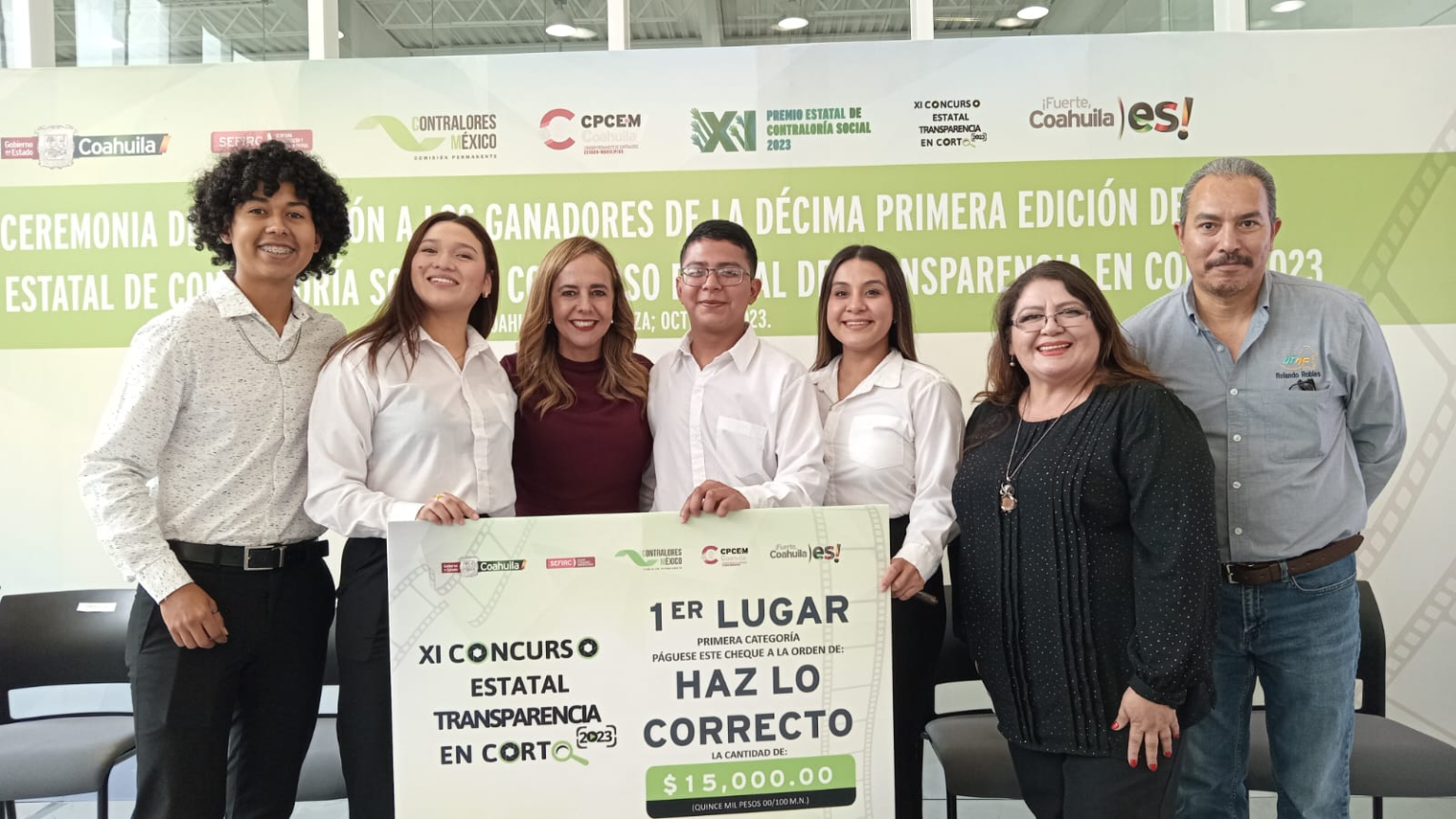 GANAMOS 1ER LUGAR EN CONCURSO ESTATAL DE TRANSPARENCIA EN CORTO UTNC